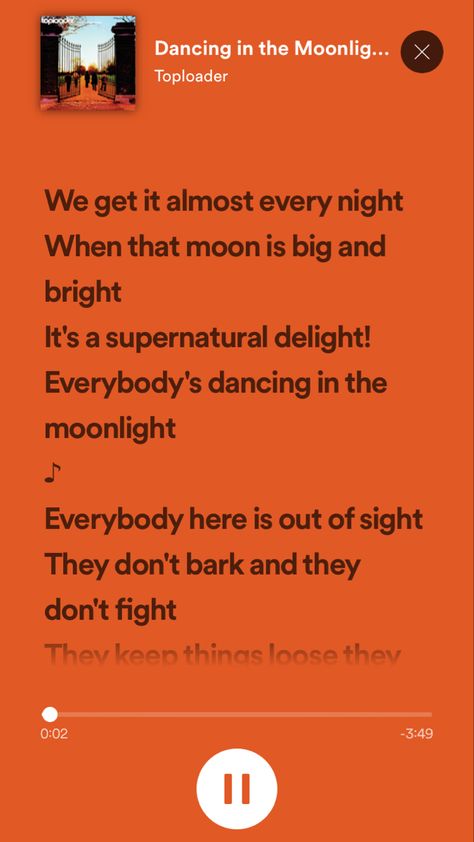 Dancing In The Moonlight Song, Moonlight Lyrics, Dancing In The Moonlight, We Got It, Song Playlist, 2025 Vision, Music Lover, Pretty Lyrics, Music Lovers