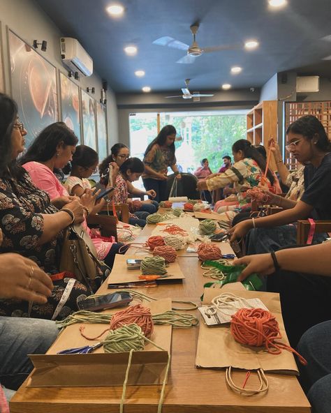 Successfully conducted our first ever workshop in Vapi!! We were delighted to have people of different ages come together to learn this fun activity of Macrame. We loved hosting and would love to host again 😉 Macrame, macrame workshop,macrameartmacramekeychain, macramethreads #macrame #macrameworkshop #macrameart #macrameartist #macramé #macramemakers #macrameartist #macrameindia #macramekeychain #macramekeychains #macramecoasters #coasters Macrame Workshop, Macrame Art, Come Together, Our Love, Fun Activities, Home Art, To Learn, Macrame, Coasters