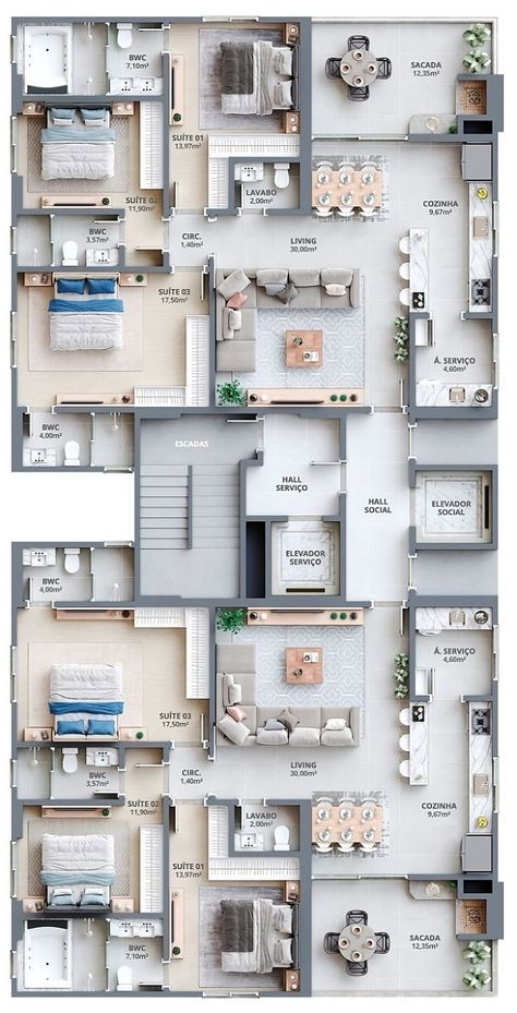 Get your floor plan now! One Storey House Floor Plan, Modern House Floor Plans Luxury, 3 Bedroom Apartment Floor Plan, Apartment Building Floor Plans, Condo Layout, Hotel Layout, Luxury House Floor Plans, Home Layout, Modern House Floor Plans