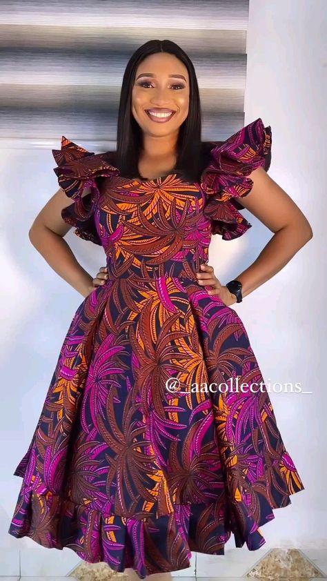 Classy Short Dresses, African Attire Dresses, Ankara Short Gown Styles, African Fabric Dress, Long African Dresses, Routine Skin, African Print Dress Ankara, Best African Dresses, Short African Dresses