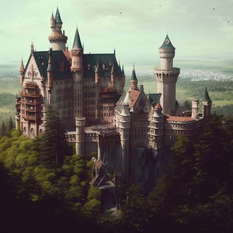 Magical Academy Building, Magical Boarding School Aesthetic, Academy School Aesthetic, Mythical School Building, Magic University Aesthetic, Magic School Aesthetic Art, Academy Fantasy Art, Magical School Building, Magic Boarding School