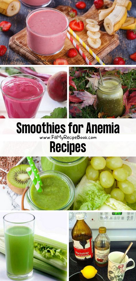 Here we share a few recipe ideas to create for a iron rich smoothie that will help with anemia deficiency, fruits and vegetables filled with various ingredients that help for anemia, Food For Iron Deficiency, Iron Enriched Foods, Anemic Diet, High Iron Smoothies, Iron Rich Smoothie Recipes, Iron Rich Fruits, Iron Rich Smoothie, Iron Diet, My Recipe Book