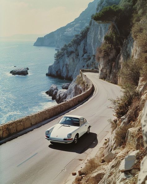 Thelma and Louise Amalfi Coast version 💫 #getawaycar Porsche Italy Aesthetic, Amalfi Aesthetic, Luxury Travel Aesthetic, Amalfi Coast Aesthetic, Italia Aesthetic, July Aesthetic, Thelma And Louise, Italy Sea, Traveling Aesthetic