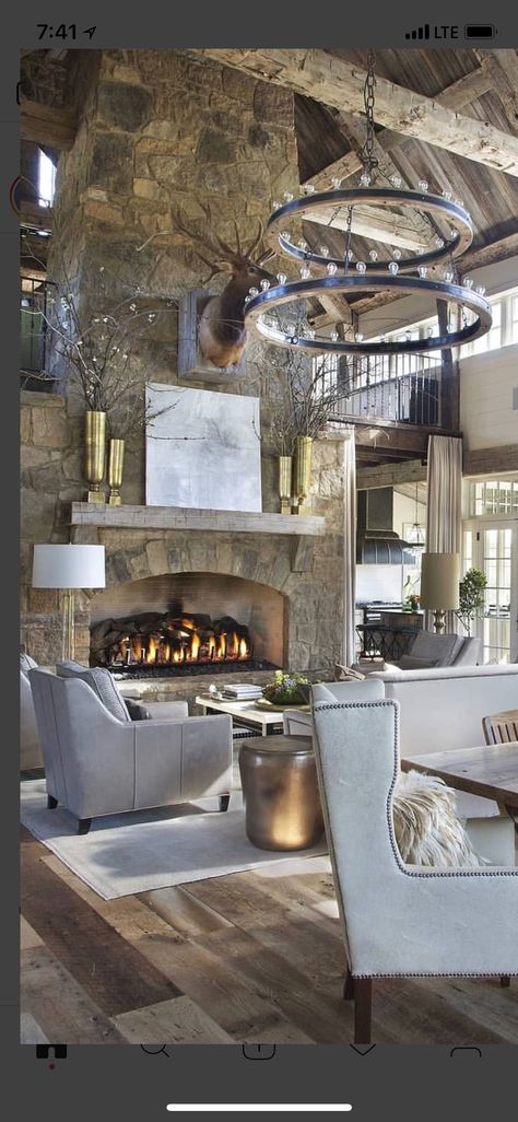 Cabin fireplace ideas