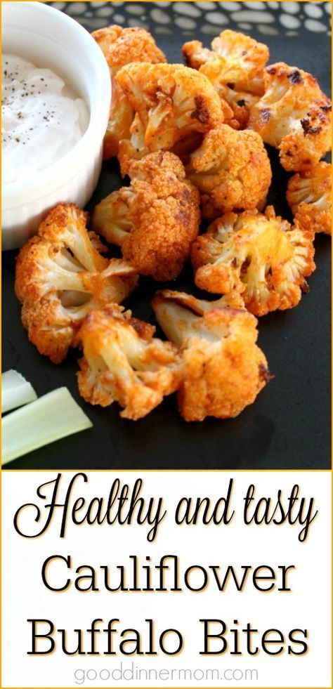 Cauliflower Buffalo Bites, Buffalo Bites, Tasty Cauliflower, Makanan Diet, Cauliflower Recipes, Healthy Soup, Healthy Options, Junk Food, Mac And Cheese