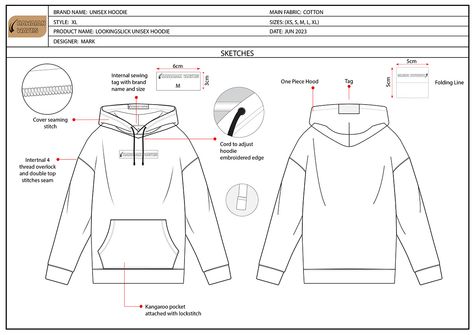 Hoodie Fashion Design Apparel Tech Pack no Behance Hoodie Tech Pack, Garment Illustration, Hoodie Design Ideas Inspiration, Hoodie Design Ideas, Red Haired Beauty, Introduce Myself, Garment Details, Dhaka Bangladesh, Brand Clothes