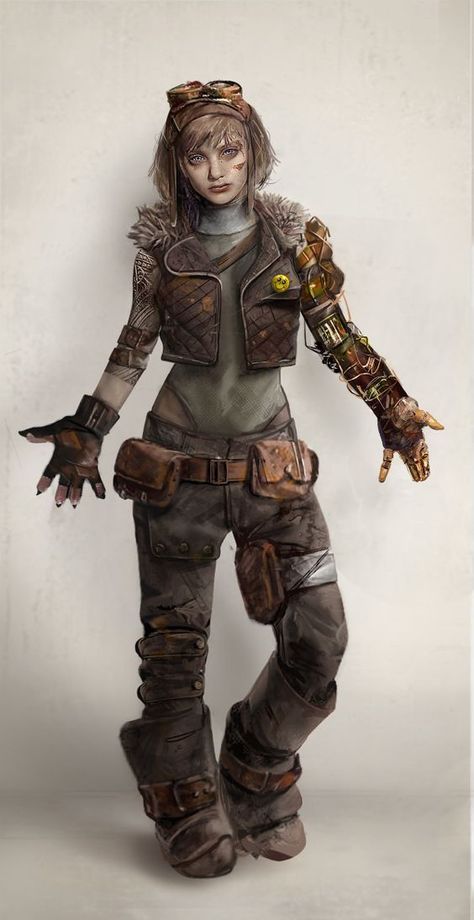 Dystopian Character Design, Dystopian Character, Fallout Oc, Post Apocalyptic Outfit, Victorian Theme, Apocalypse Character, Mode Steampunk, Apocalypse Art, Gear Clock