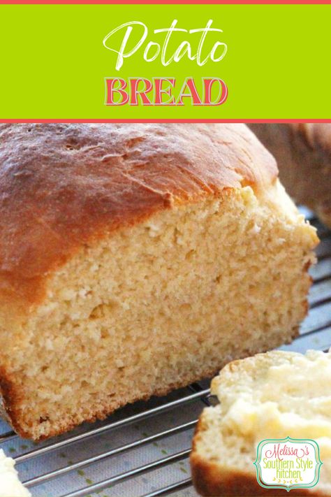 Potato Bread Recipe, Making Sandwiches, A Loaf Of Bread, Pane Dolce, Potato Roll, Biscuit Rolls, Potato Bread, Loaf Of Bread, Bread Machine Recipes