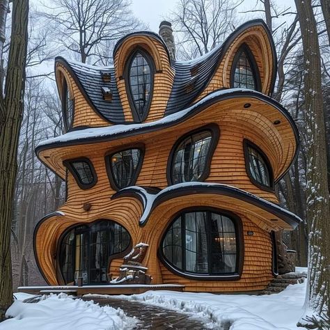 Extraordinary Houses Architecture, Odd Houses Architecture, Strange Houses Unusual Homes, Forms Architecture, Weird Buildings, Incredible Houses, Weird Houses, Weird Architecture Unusual Homes, Mini Hotel