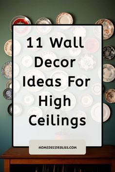 Tall Ceiling Living Room Gallery Wall, Vertical Wall Clock, Gallery Wall Vaulted Ceiling Living Room, How To Decorate With High Ceilings, Vaulted Ceiling Wall Decor Living Room, Wall Of Clocks Display Ideas, How To Decorate High Walls, What To Do With A Big Blank Wall, Wall Decor For High Ceilings Living Room