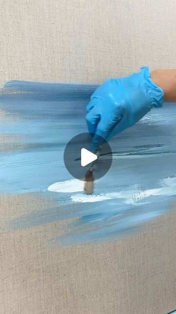 How To Paint Water With Acrylic, Ocean Painting Acrylic, Abstract Seascape Paintings, Painting The Ocean, Sea Art Painting, Seascape Paintings Acrylic, Sea Abstract Painting, Paint Plate, Ocean Paintings On Canvas