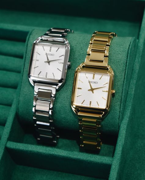 Feminine Watches Classy, Seiko Women Watch, Feminine Watches, Seiko Gold Watch, Seiko Watches Women, Classic Watch Women, Seiko Gold, Pretty Watches, Seiko Watch