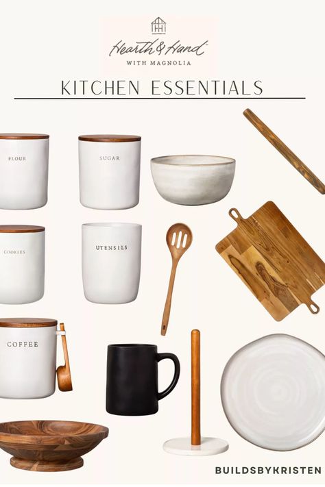 Hearth & Hand are probably my favorite products to buy! Not only are they cute, but they are also affordable! Hearth And Hand With Magnolia Kitchen, Magnolia Kitchen, Hearth And Hand With Magnolia, Products To Buy, Reactive Glaze, Hearth And Hand, Magnolia Homes, Kitchen Essentials, Favorite Products