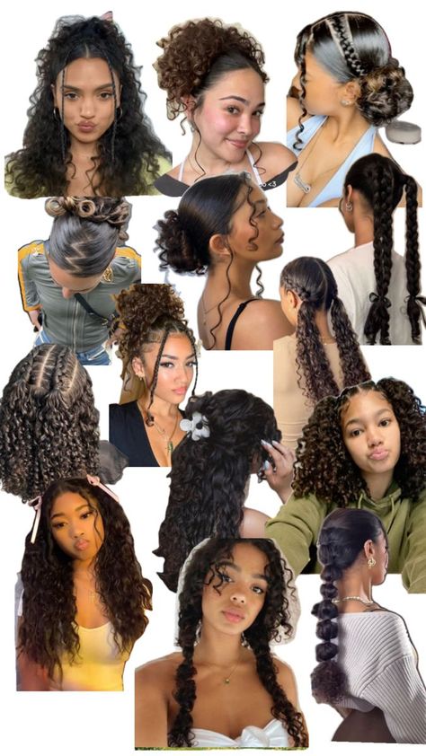 Curly Put Ups Hairstyles, Curly Hair Styles Round Face, Healthy Hairstyles For Curly Hair, Curly Hairstyles Women Natural Curls, 3 A Hairstyles, Vampire Curly Hair, Cute Curly Hairstyles For Dances, Hairstyles For Short 3b Hair, Short Curly Hair Down Styles