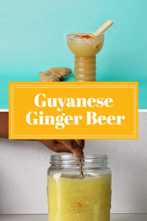 😃 Get ready to sip some sunshine with this Guyanese Ginger Beer recipe! 🌞 This spicy, and refreshing drink is the perfect way to beat the heat 🌵. Say cheers to good times and great flavors 🥂. Get the recipe now! 🏃‍♀️ Caribbean Ginger Beer Recipe, Jamaican Ginger Beer Recipe, Homemade Ginger Beer, Ginger Ale Recipe, Ginger Beer Recipe, Guyanese Recipes, Island Recipes, Beer Recipe, Gluten Free Beer