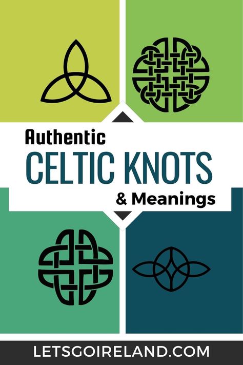 Four Celtic Knot designs including the Trinity Knot, the Dara Knot, the Shield Knot and the Serch Bythol Celtic Knot Family, Wooden Celtic Knot, Celtic Nail Art Designs, Irish Drawings Celtic Designs, Celtic Knots And Meanings Irish, Irish Knots Meaning, Irish Designs Pattern, The Dara Knot, Celtic Trinity Knot Meaning