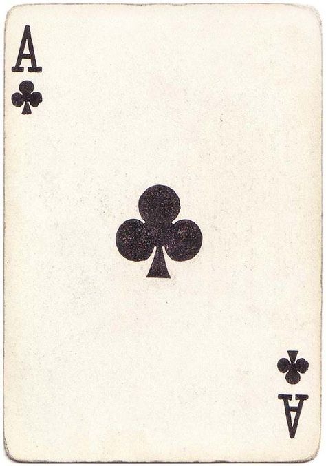 Playing Card Tattoos, Ace Of Clubs, Estilo Rory Gilmore, Club Tattoo, Clover Tattoos, Ace Card, Motif Art Deco, Card Tattoo, King Of Hearts