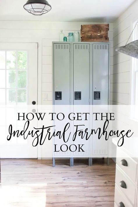 Home // How to Get the Industrial Farmhouse Look - Lauren McBride Restoration House, Industrial Farmhouse Decor, Farmhouse Industrial, Farmhouse Look, Industrial Bedroom, Industrial Bathroom, Industrial Interiors, Industrial Farmhouse, Industrial Kitchen