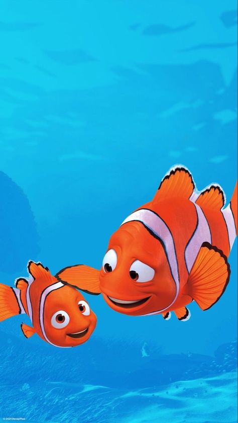 Finding Nemo Wallpaper Iphone, Nemo Fish Cartoon, Nemo Background, Nemo Aesthetic, Finding Nemo Wallpaper, Nemo Wallpaper, Marlin Nemo, Dory And Marlin, Nemo Disney