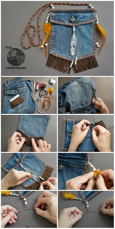 Sew Ins, Återvinna Jeans, Tas Denim, Jean Diy, Recyceltes Denim, Denim Crafts Diy, Jean Purses, Blue Jeans Crafts, Denim Purse