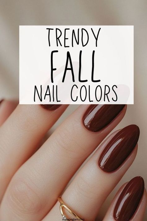 Get these popular fall nail colors must-haves for your fall wardrobe and more. Almond Nail Colors Fall, Mail Colors For Cool Skin, Autumn Nail Colors Fall, Good Fall Nail Colors, Fall Gel Colors Nail Polish, Autumn Nail Polish Colors, Best Opi Fall Nail Colors, Best Fall Colors For Nails, New Fall Nail Colors 2024