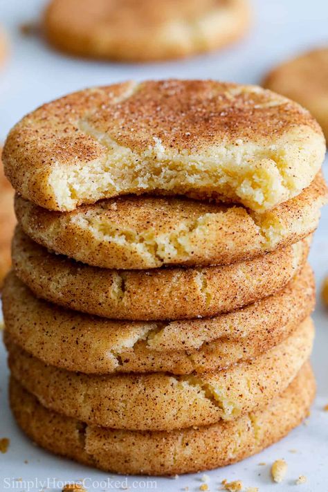 Soft Snickerdoodle Cookies Soft Snickerdoodle Cookies, Crumb Cakes, Holiday Platters, Soft Cookies, Apple Crumb, Snickerdoodle Cookies, Simply Home, Tea Ideas, Apple Sauce