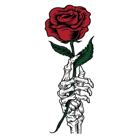 Skeleton Hands Drawing, Hand Holding Something, Hand Holding Rose, Rose Skeleton, Rose Tattoo Stencil, Skeleton Arm, Rose Poster, Blue Rose Tattoos, Cute Blue Wallpaper