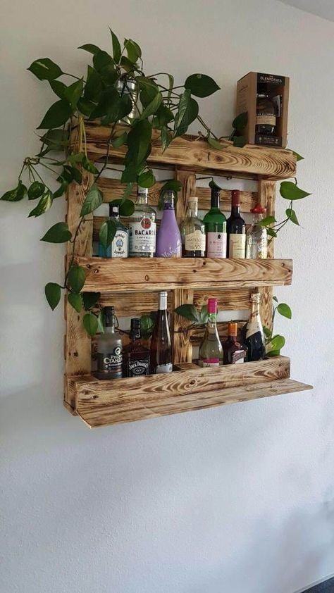 Bar Con Pallet, Palet Bar, Bar Pallet, Bar En Palette, Pallet Bar Diy, Bar Shelves, Pallet Bar, Bar Shelf, Beautiful Bars