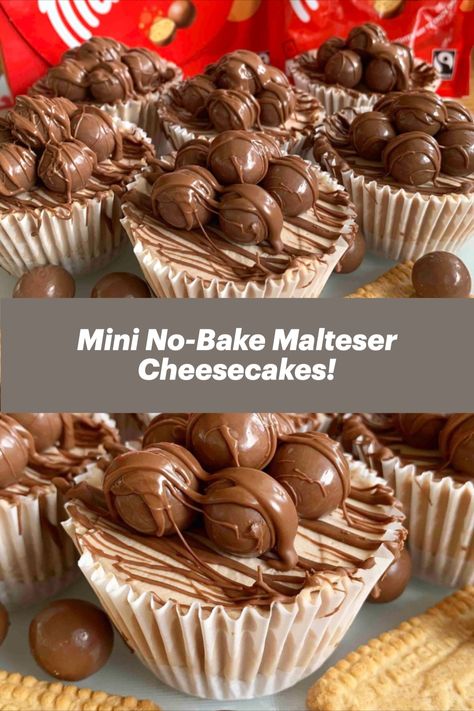 Malteser Recipes, Malteser Dessert, Malteser Cheesecake, Slice Recipe, Cheesecake Slice, Maltesers Cake, Malteaser Cheesecake, Malteaser Cupcakes, No Bake Malteser Slice