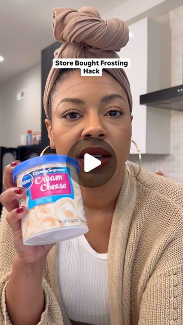 Janelle Nichole on Instagram: "let’s make store bought frosting better! 

1 tub vanilla frosting
1/4 - 1/2 c powdered sugar (depends on how sweet you want it)
1 tsp vanilla (extract or paste)
Mix all ingredients together well

#hack #hacks #hacksandtips #tipsandtricks #tips #dessert #desserts" How To Make Bought Icing Taste Homemade, Melting Canned Frosting, Making Store Bought Frosting Better, Frosting A Cake With Store Bought Icing, How To Make Can Frosting Fluffy, Store Frosting Improve, Jar Frosting Hack, Doctor Canned Frosting, Best Frosting To Decorate A Cake