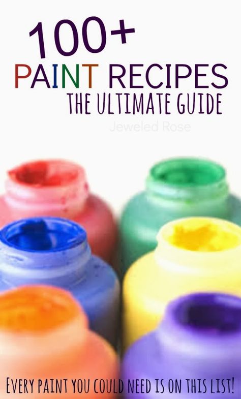 Never look for a paint recipe again!  This collection has a recipe for every type of paint imaginable and then some, all in one handy resource. Bath Activities, Make Paint, Diy Stamps, Type Of Paint, Paint Recipe, Homemade Paint, Homemade Art, Recipes For Kids, Crafty Kids