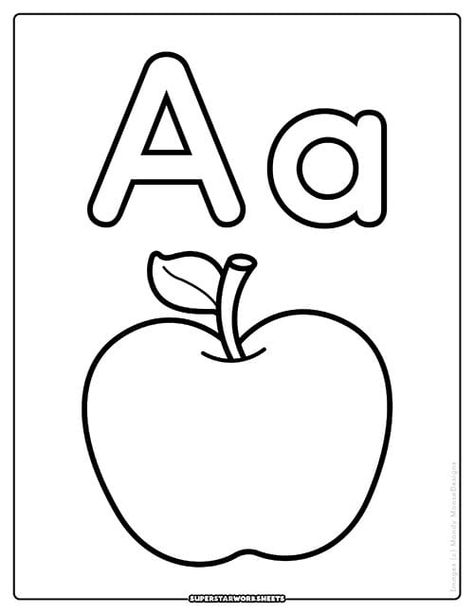 Letter A Coloring Pages - Superstar Worksheets Alphabet Pages Printable, Letter A Theme Preschool, Coloring Alphabet Letters Free Printable, Letter A Activities For Preschool Printables Alphabet Worksheets, Letter A Toddler Activities, Letter A Printables Free, Letter Books Preschool Free Printable, Letter A For Preschool, Alphabet Coloring Page