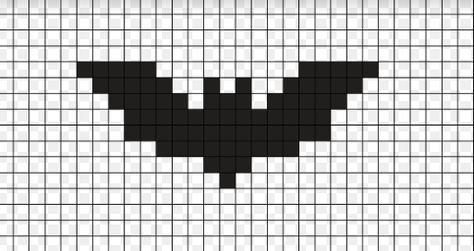 Graph Paper Art Halloween, Bat Grid Pattern, Dice Perler Bead Pattern, Pixel Art Grid Simple, Spider Web Perler Bead, Pixel Art Shapes, Perler Bead Grid Patterns, Easy Pixel Art Black And White, Grid Art Easy