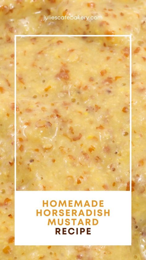 Add a kick to your condiment collection with this Homemade Horseradish Mustard Recipe! 🌶️🍯 A blend of fiery horseradish and tangy mustard, it's the perfect accompaniment to elevate sandwiches, salads, and grilled meats. Pin this recipe to unleash a burst of flavor in your dishes, making every bite unforgettable. #HorseradishMustard #DIYCondiments #SpicyFlavors #Sauce Honey Mustard Horseradish Sauce, Homemade Horseradish Mustard Recipe, Horseradish Mustard Sauce, Horseradish Mustard Recipe, Horseradish Mustard, Ham Sauce, Homemade Horseradish, Horseradish Recipes, Horseradish Cream Sauce