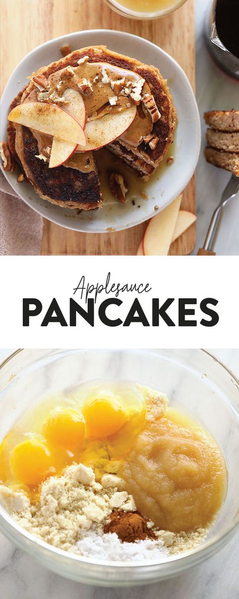 Nutritious Pancakes, Gaps Breakfast, Applesauce Pancakes, Grain Free Pancakes, Grain Free Breakfast, Almond Flour Pancakes, Fit Foodie Finds, Paleo Baking, Gaps Diet