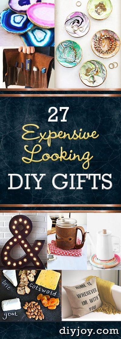 Inexpensive DIY Gifts and Creative Crafts and Projects that Make Cool DIY Gift Ideas CHEAP! Handmade DYI Christmas Presents that Only Look Expensive. Many of the crafty ideas can be made from dollar store supplies. Learn how to make these projects instea Cheap Diy Gifts Ideas, Diy Gifts When You Are Broke, Homemade Gifts People Love, Adult Gifts To Make, Easy Personalized Gifts Diy, Special Diy Gifts, Diy Christmas Gifts People Actually Want, Beautiful Homemade Gifts, Nice Homemade Gifts