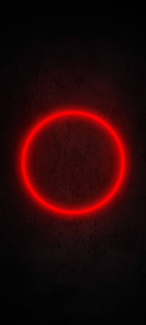 Neon Glowing Red Circle Circle Neon Light, Circle Watch Wallpaper, Red Circle Aesthetic, Neon Red Background, Neon Circle Light, Red Circle Logo, Neon Rouge, Neon Circle, Red Mood