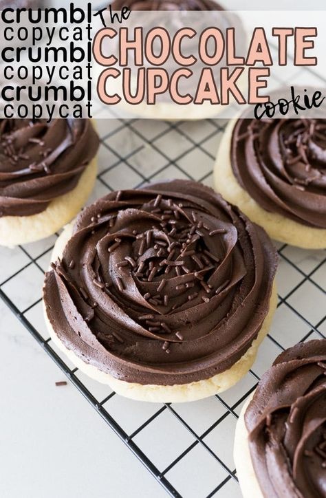 Crumbl Chocolate Cupcake Cookies - Cooking With Karli Crumble Recipes, Crumbl Copycat, Raspberry Cheesecake Cookies, Crumble Cookie Recipe, Crumble Cookie, Cooking With Karli, Crumble Cookies, Milk Chocolate Chip Cookies, Graham Cracker Cookies