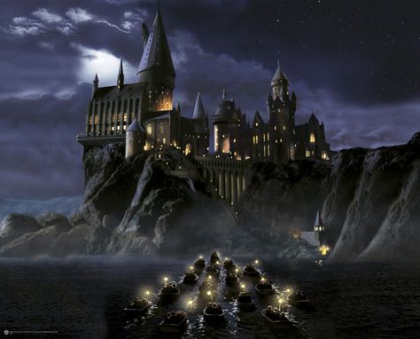 First time to Hogwarts wall mural Harry Potter Castle, Citate Harry Potter, Harry Potter Puzzle, Harry Potter Hogwarts Castle, Art Harry Potter, Tapeta Harry Potter, Harry Potter Wall, Harry Potter Background, Buku Harry Potter