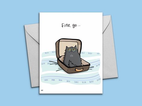 Excited to share this item from my #etsy shop: Printable Sad Cat Goodbye Card - Farewell Digital Greeting Card - Sad You’re Leaving Card for Coworkers + Friends - Instant Download Card Diy Goodbye Cards, Farewell Greeting Cards, Funny Leaving Cards, Funny Goodbye, Goodbye Cards, Leaving Cards, Farewell Cards, Hand Lettering Cards, Goodbye Gifts