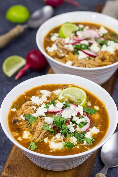 Slow Cooker Pork Posole Easy Posole Recipe, Pozole Recipe Pork, Slow Cooker Posole, Easy Pozole Recipe, Pasole Recipe, Pork Posole, Pork Soup Recipes, Posole Recipe, Pozole Recipe