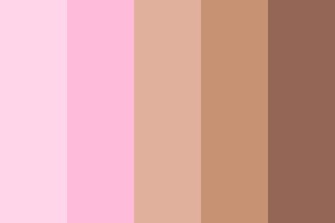 Pink And Brown Color Palette, الفن الرقمي, Hex Color Palette, Brown Color Schemes, Color Palette Challenge, Brown Color Palette, Pink Color Schemes, Pink Palette, Paint Color Palettes