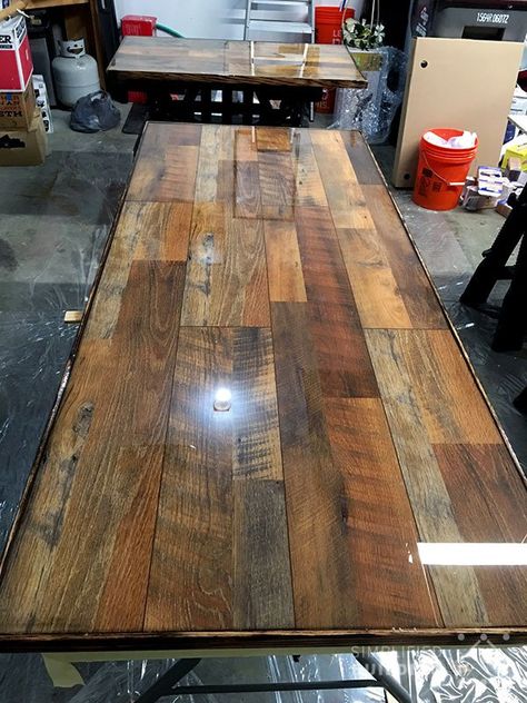 Hardwood Flooring Table Top Dark Laminate Floors, Bedroom Wooden Floor, Grey Laminate Flooring, Hardwood Floor Colors, Diy Table Top, Wood Floors Wide Plank, Wooden Table Top, Cork Flooring, Floor Table