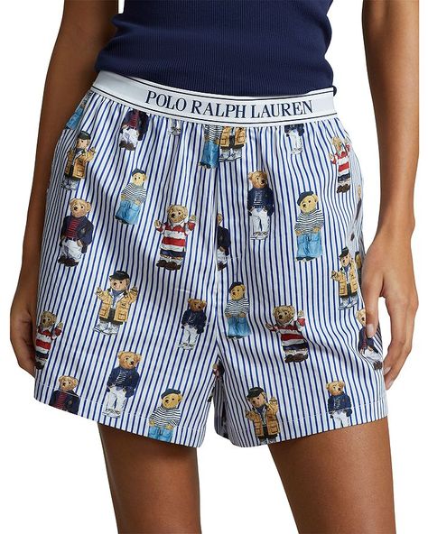 Polo Ralph Lauren Cotton Boxer Shorts Women - Bloomingdale's Boxer Shorts Women, Ralph Lauren Boxers, Ralph Lauren Womens Clothing, Cotton Boxer Shorts, Polo Ralph Lauren Women, Shorts Women, Bear Print, Ralph Lauren Womens, Boxer Shorts