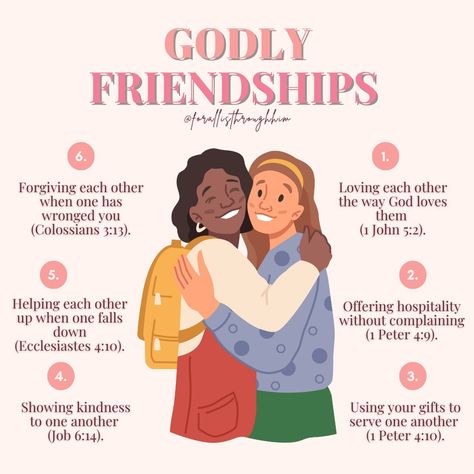 Godly Friends, Christian Friendship, Christian Affirmations, Godly Relationship, Christian Bible Study, Christian Quotes God, Christian Friends, Ayat Alkitab, Bible Study Verses