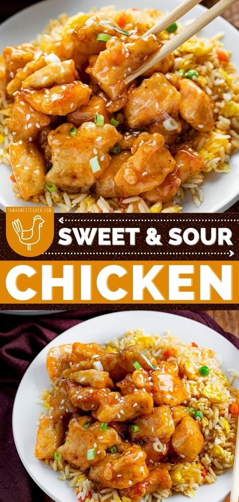 Cubed Chicken Recipes Easy, Cubed Chicken Breast Recipes, Cubed Chicken Recipes, Homemade Sweet And Sour Sauce, Chicken Recipe For Dinner, Cubed Chicken, Easy Chicken Recipe, Recipe Using Chicken, Recipe For Dinner