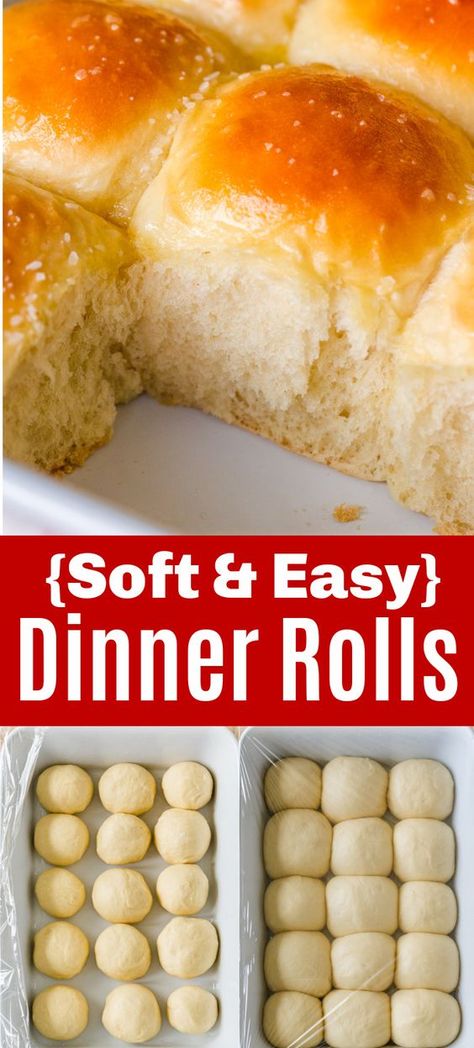 Bread And Rolls Simple, How To Make Sweet Bread Rolls, Dinner Rolls Recipe No Milk, Quick Sour Cream Dinner Rolls, Quick Yeast Recipes, Easy Dinner Rolls Recipe Active Dry Yeast, Dinner Rolls With Bread Flour, Easy Homemade Rolls No Yeast, Easy Big Fat Yeast Rolls