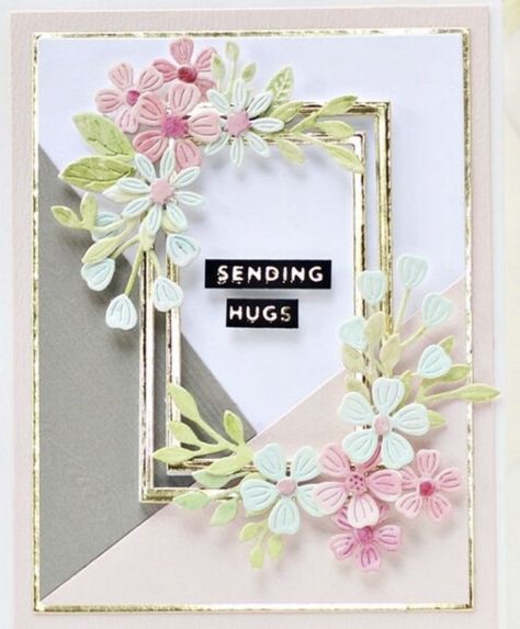 Layering Basics, Spellbinders Cards, Marianne Design, Get Well Cards, Handmade Birthday Cards, Card Layout, Card Sketches, Card Tags, Mothers Day Cards