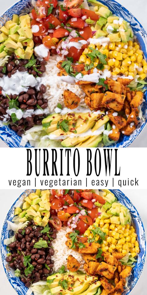 Burrito Bowl Unwrapped Burrito Bowl Recipe, Low Sodium Burrito Bowl, Meatless Burrito Bowl, Dairy Free Burrito Bowl, Mexican Burrito Bowl Vegetarian, Burrito Bowl Vegan, Rice Bowl Recipe Vegetarian, Plant Based Burrito Bowl, Burrito Recipe Vegetarian