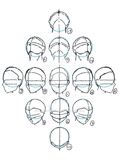 Views of head. by lucio-ashihara ��얼굴 드로잉, Pencil Sketch Drawing, Drawing Tutorial Face, Drawing Heads, Anatomy Sketches, Pencil Drawings Easy, Women Health, Body Drawing, Anime Drawings Tutorials